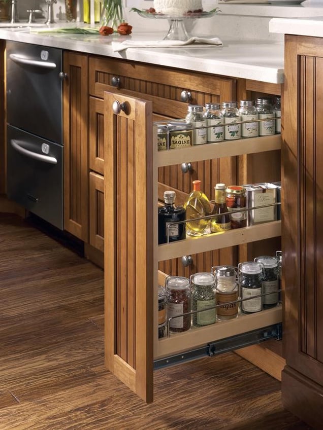Pull-Out Spice Rack Cabinet