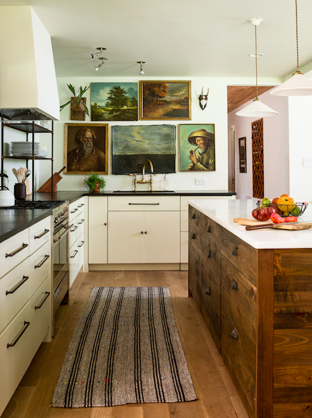 Gorgeous Reclaimed Wood Kitchen Island