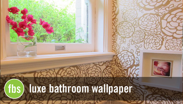 Luxe Bathroom Wallpaper