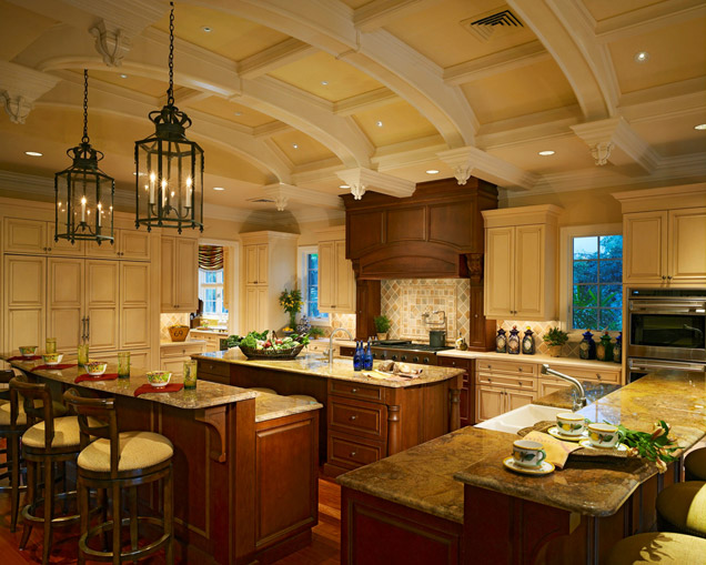 Stunning Vaulted Kitchen Ceiling