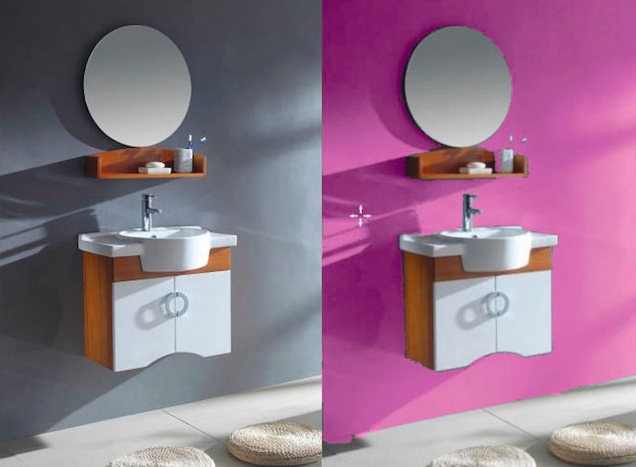 Valspar Pantone Radiant Orchard WA3140 Bathroom Vanity