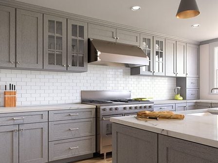 Framed kitchen cabinets